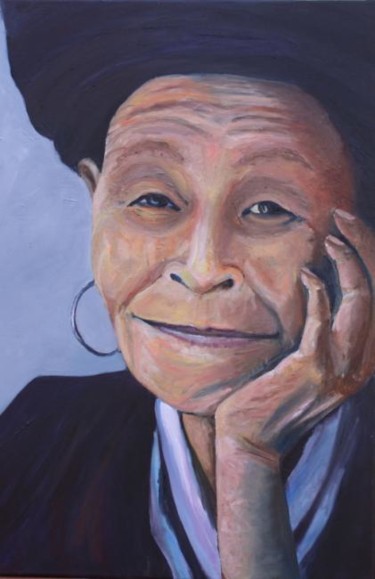 Pintura intitulada "Old Lady" por Faithartes, Obras de arte originais