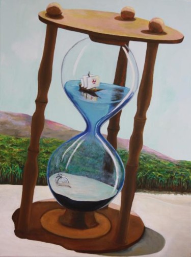 Pintura intitulada "O tempo das descobe…" por Faithartes, Obras de arte originais