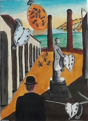 Pittura intitolato "surréalisme, De Chi…" da Nicole Plisson, Opera d'arte originale, Acrilico
