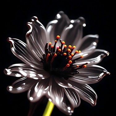 Digital Arts titled "Glassflower No. 1" by Ninn, Original Artwork, AI generated image