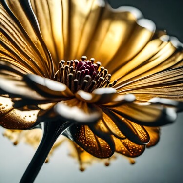 Digitale Kunst mit dem Titel "Glassflower No.7" von Ninn, Original-Kunstwerk, KI-generiertes Bild