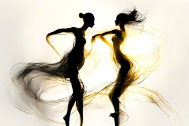Arte digital titulada "Fluid Dance No.3" por Ninn, Obra de arte original, Imagen generada por IA