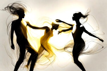 Digital Arts με τίτλο "Fluid Dance No.6" από Ninn, Αυθεντικά έργα τέχνης, Εικόνα που δημιουργήθηκε με AI