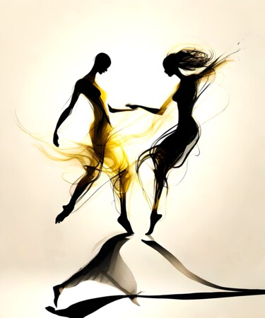 Digital Arts titled "Fluid Dance No.13" by Ninn, Original Artwork, AI generated image