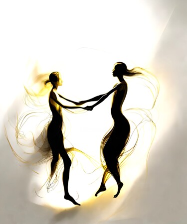 Arte digital titulada "Fluid Dance No.17" por Ninn, Obra de arte original, Imagen generada por IA