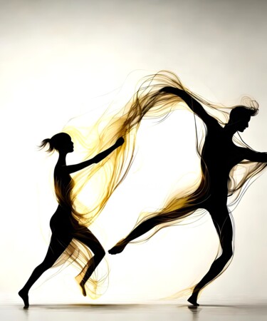 Arte digital titulada "Fluid Dance No.18" por Ninn, Obra de arte original, Imagen generada por IA