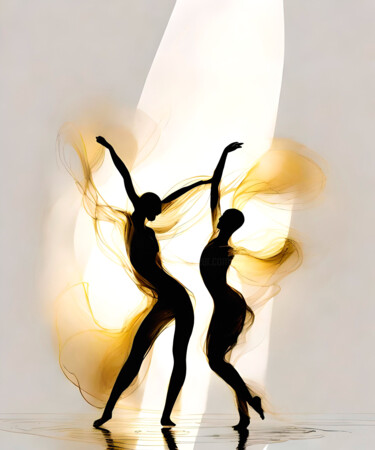 Arte digital titulada "Fluid Dance No.23" por Ninn, Obra de arte original, Imagen generada por IA