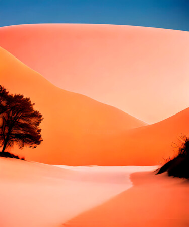 Digitale Kunst mit dem Titel "Peach Fuzz No.5" von Ninn, Original-Kunstwerk, KI-generiertes Bild