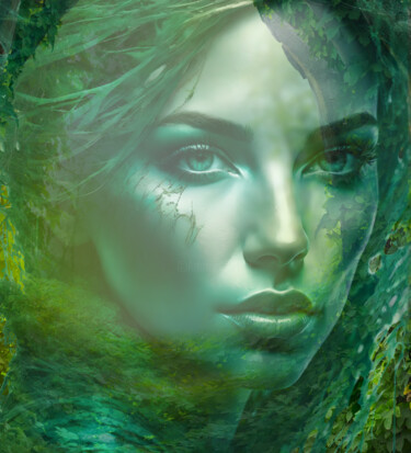 Digital Arts titled "In the woods" by Ninn, Original Artwork, Digital Collage