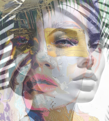 Digitale Kunst mit dem Titel "Souls United- Palml…" von Ninn, Original-Kunstwerk, Digitale Collage