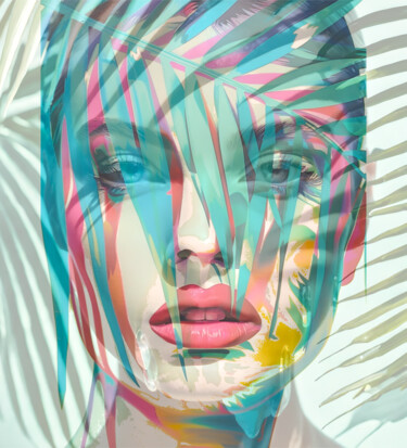 Digitale Kunst mit dem Titel "Souls United- Palml…" von Ninn, Original-Kunstwerk, Digitale Collage