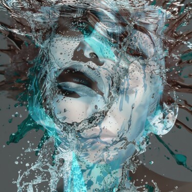 Digitale Kunst mit dem Titel "Souls United- Heada…" von Ninn, Original-Kunstwerk, Digitale Collage