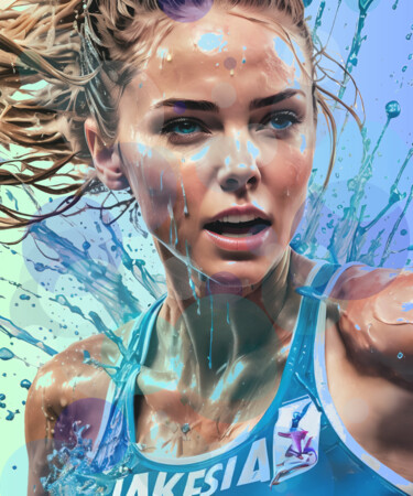 Digitale Kunst getiteld "Olympic Games No.10" door Ninn, Origineel Kunstwerk, Digitale collage