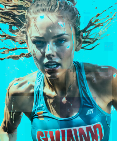 Digital Arts titled "Olympic Games No.13" by Ninn, Original Artwork, Digital Collage
