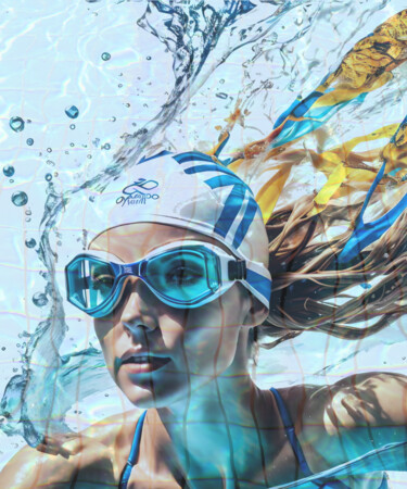 Digitale Kunst mit dem Titel "Olympic Games No.19" von Ninn, Original-Kunstwerk, Digitale Collage