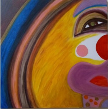 Painting titled "Alegria triste" by Ninna Otton, Original Artwork, Acrylic
