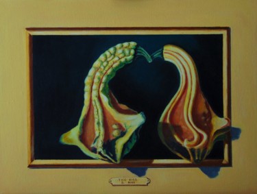 Peinture intitulée "The Kiss" par Nino Dobrosavljevic, Œuvre d'art originale, Huile