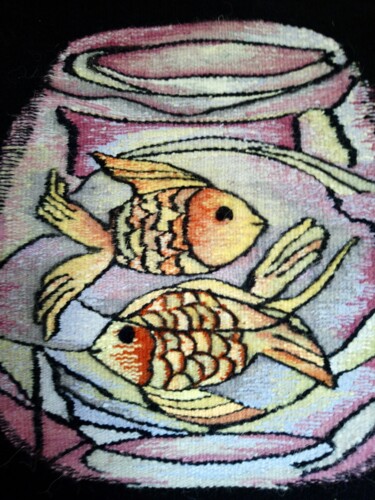Картина под названием "аквариум" - Nino Tsiklauri, Подлинное произведение искусства, Другой