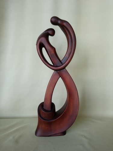 Скульптура под названием "dsc-0240.jpg" - Nino Tsiklauri, Подлинное произведение искусства, Дерево