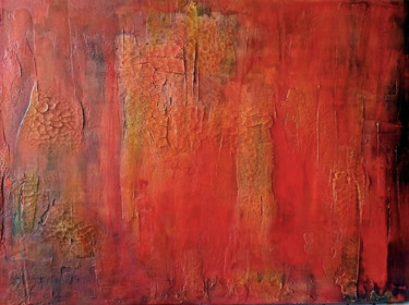 Malerei mit dem Titel "red & red & red" von Nino Anin, Original-Kunstwerk, Acryl