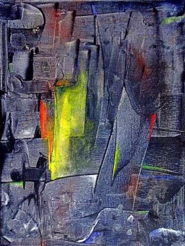 Malerei mit dem Titel "caos-calmo" von Nino Anin, Original-Kunstwerk, Acryl
