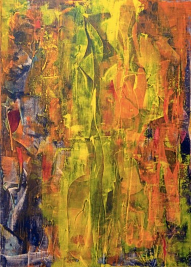Malerei mit dem Titel "turbulence" von Nino Anin, Original-Kunstwerk, Acryl