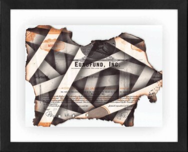 Peinture intitulée "Burn Paper 2" par Ninu, Œuvre d'art originale, Acrylique