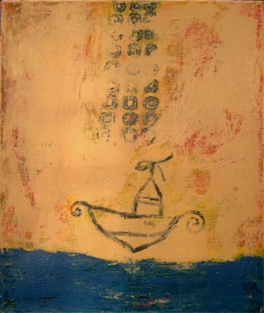 Pintura intitulada "navigare" por Nio, Obras de arte originais, Óleo