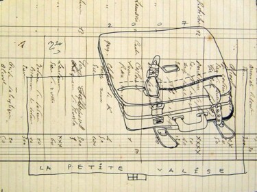 Zeichnungen mit dem Titel "la petite valise" von Nio, Original-Kunstwerk, Andere