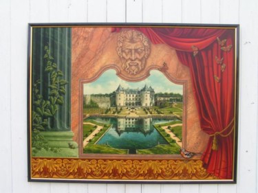 Painting titled "LA ROCHE COURBON." by Lucette Philippe Niord, Original Artwork