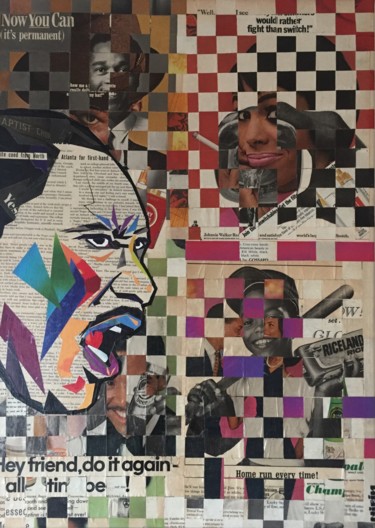 Collages intitulée "LE RÊVE OUBLIÉ DU P…" par Nirin, Œuvre d'art originale, Découpages