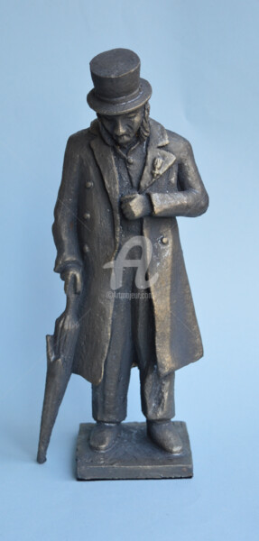 Skulptur mit dem Titel "Weesman (naar teken…" von Martin Langezaal, Original-Kunstwerk, Keramik