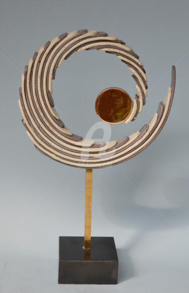 Sculpture intitulée "Keramiekkrul" par Martin Langezaal, Œuvre d'art originale, Céramique