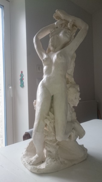 Sculpture intitulée "Daphné poursuivie p…" par Chrysanthou, Œuvre d'art originale, Argile