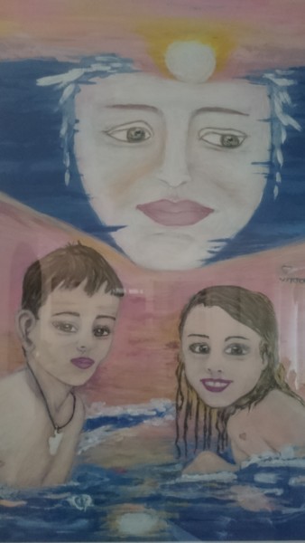 绘画 标题为“Une plage en Thaïla…” 由Chrysanthou, 原创艺术品, 丙烯