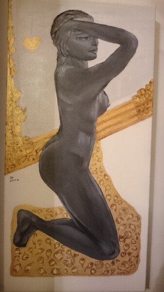 Pintura intitulada "Nue de Camille Clau…" por Chrysanthou, Obras de arte originais, Óleo
