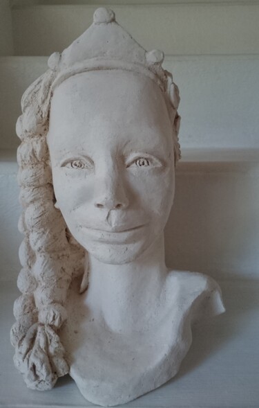 Sculpture titled "Daphné" by Chrysanthou, Original Artwork, Clay