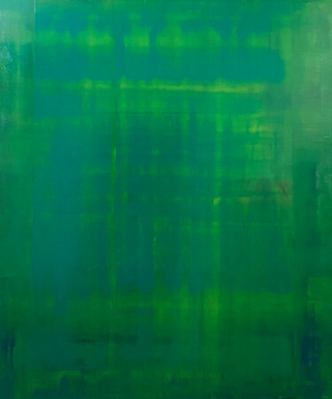 Painting titled "Deep Green" by Nivas Kanhere, Original Artwork, Oil