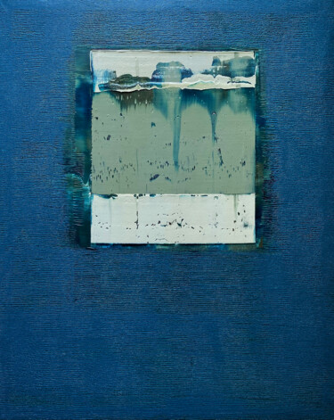Картина под названием "Abstract-140" - Nivas Kanhere, Подлинное произведение искусства, Масло