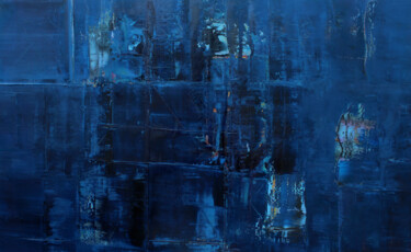 Pittura intitolato "Abstract-201" da Nivas Kanhere, Opera d'arte originale, Olio