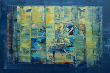 Картина под названием "Abstract-203" - Nivas Kanhere, Подлинное произведение искусства, Масло