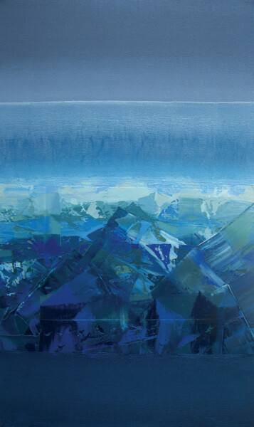 Peinture intitulée "Abstract-209 Intros…" par Nivas Kanhere, Œuvre d'art originale, Huile