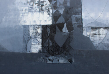 Картина под названием "Abstract-210" - Nivas Kanhere, Подлинное произведение искусства, Масло