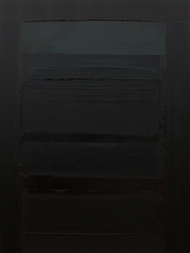 Картина под названием "Abstract-213" - Nivas Kanhere, Подлинное произведение искусства, Масло