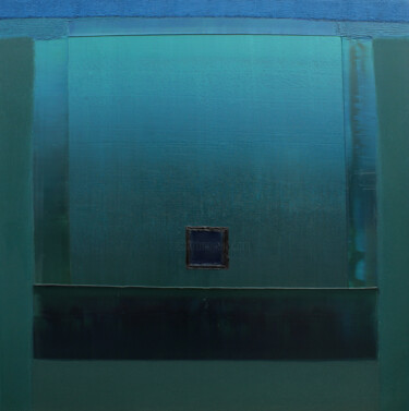 Картина под названием "Abstract-214" - Nivas Kanhere, Подлинное произведение искусства, Масло