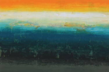 Malerei mit dem Titel "Glow of Sunset" von Nivas Kanhere, Original-Kunstwerk, Acryl