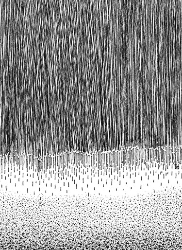 Drawing titled "RAINFALL Cycle Elem…" by Nives Palmić, Original Artwork, Ink