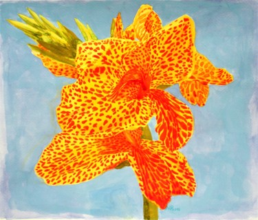 绘画 标题为“AMAZING FLOWER” 由Nives Palmić, 原创艺术品, 水彩