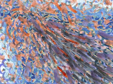 Peinture intitulée "BREAK OUT Abstract…" par Nives Palmić, Œuvre d'art originale, Encre