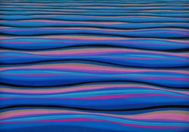 WAVING Painting titled "WAVING" by Nives Palmić, Original Art, Gouache